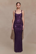 Paen Kristal İşlemeli Premium Maxi Elbise