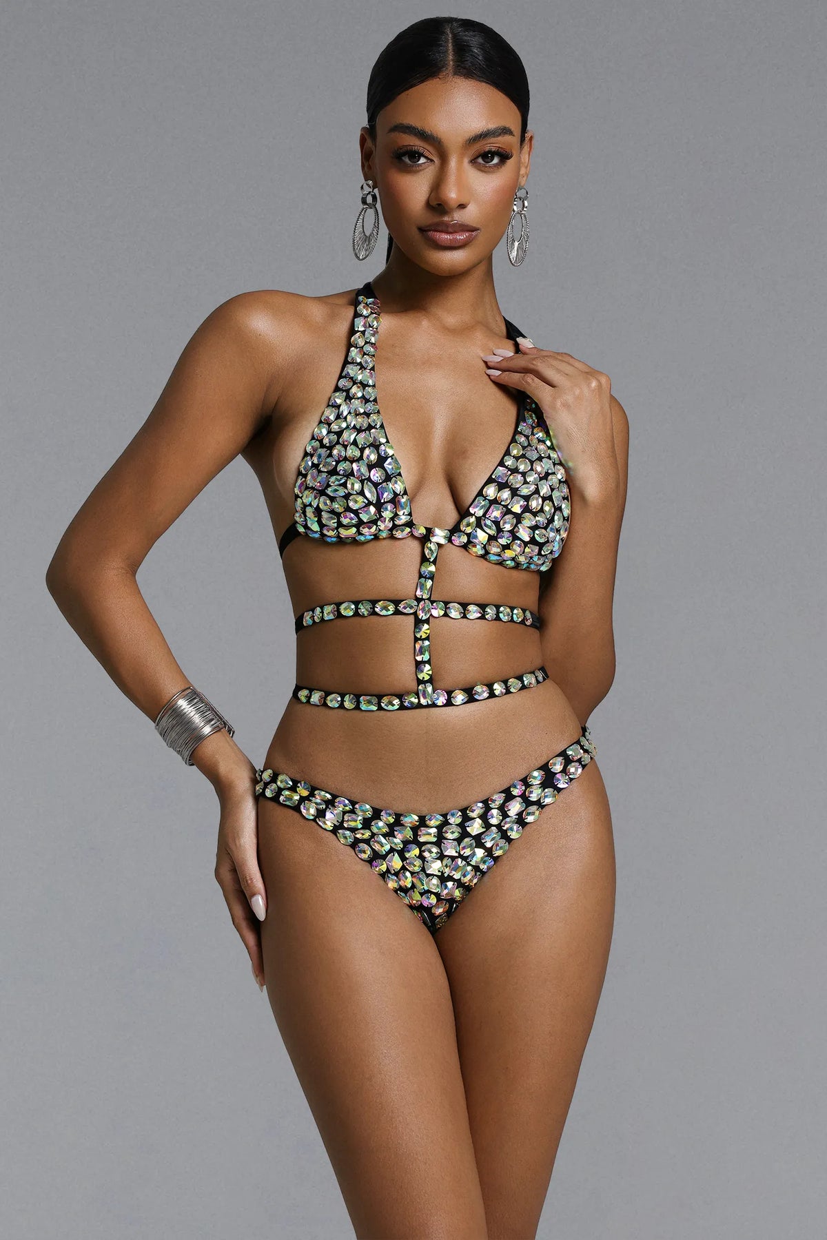 Georgiana Özel Taş İşlemeli Bikini
