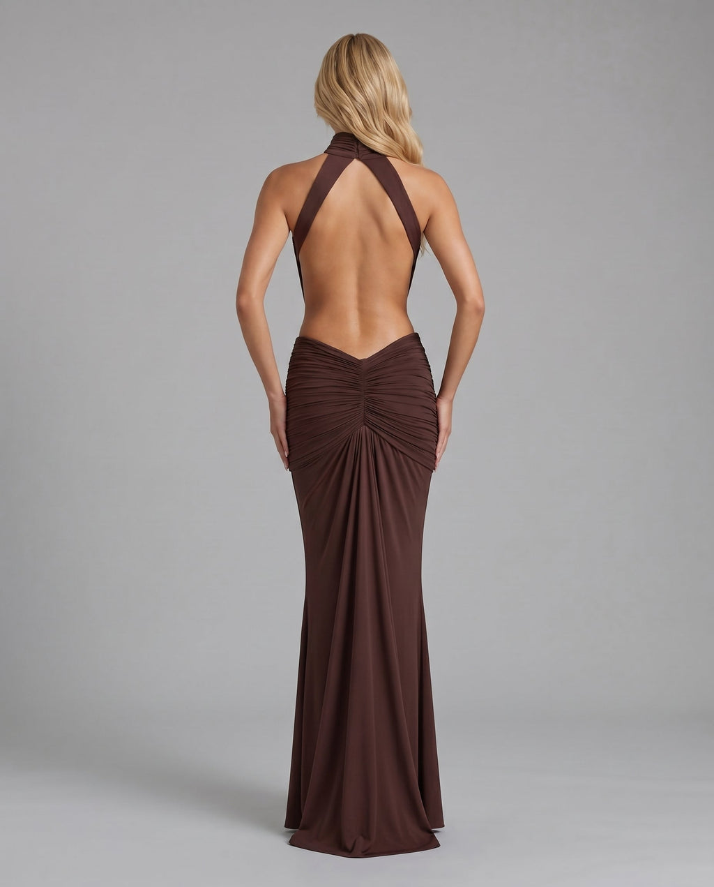 Tiffany Maxi Dress - Brown