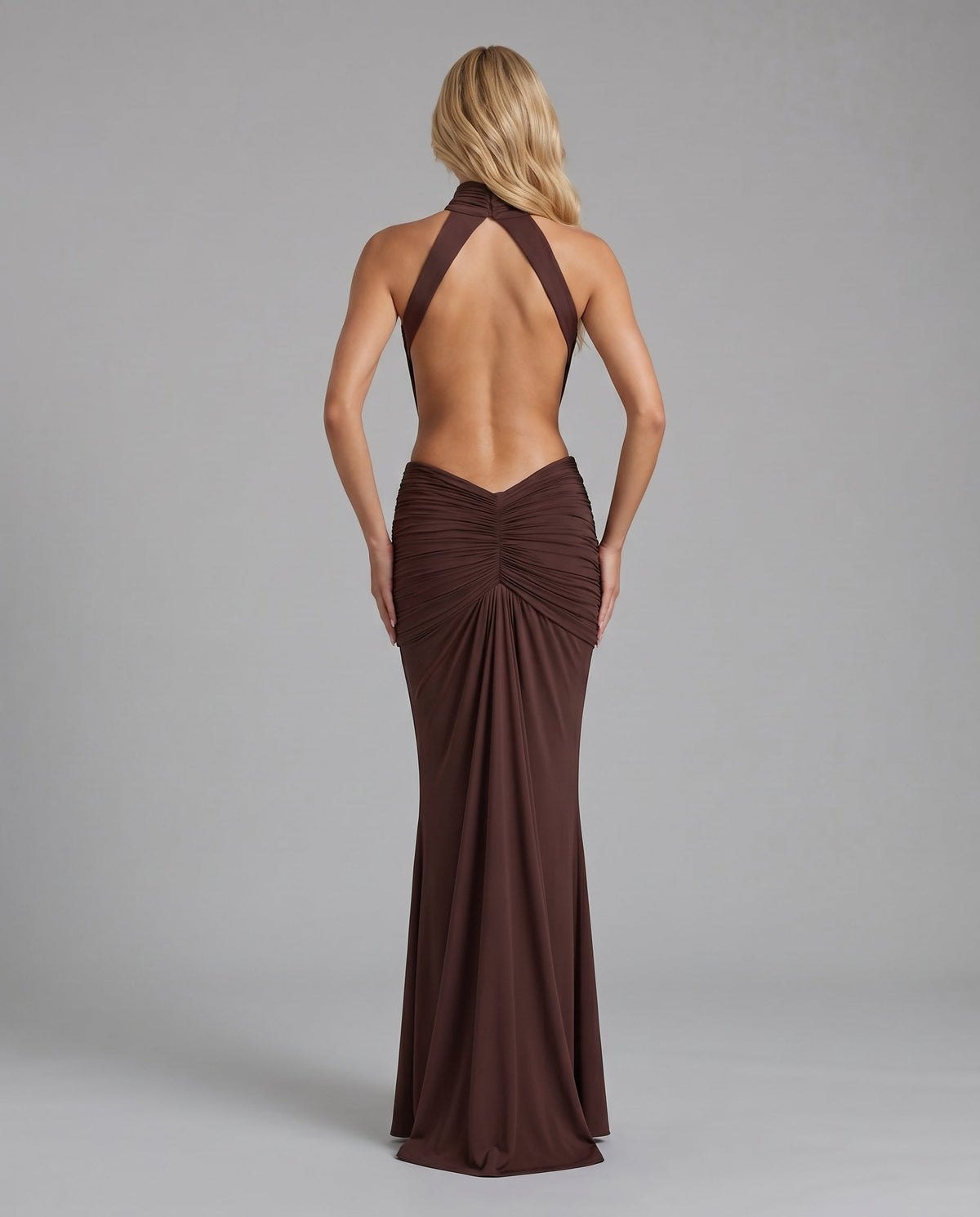 Tiffany Maxi Dress - Brown