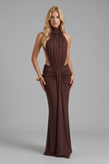 Tiffany Maxi Dress - Brown