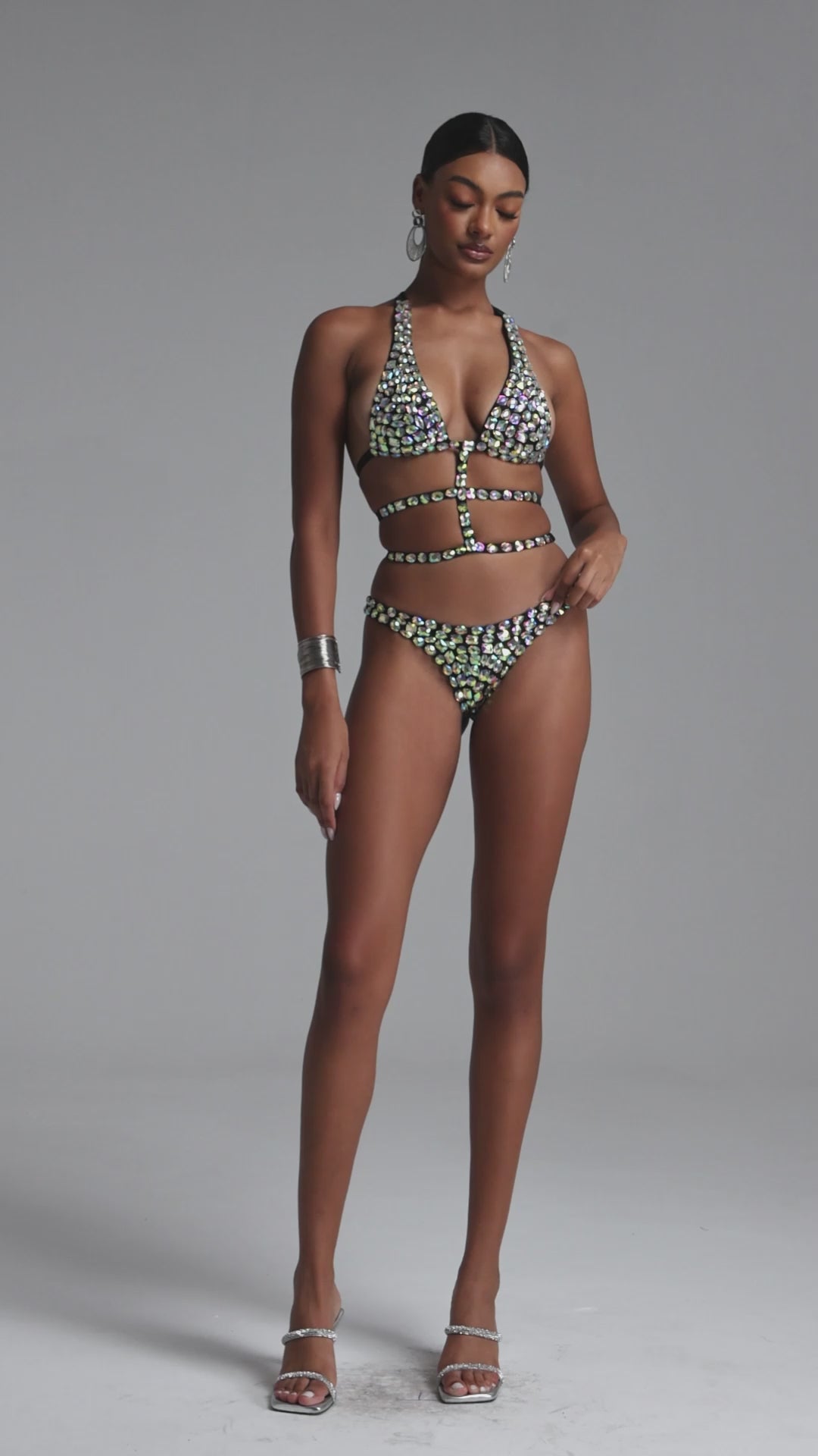 Georgiana Özel Taş İşlemeli Bikini