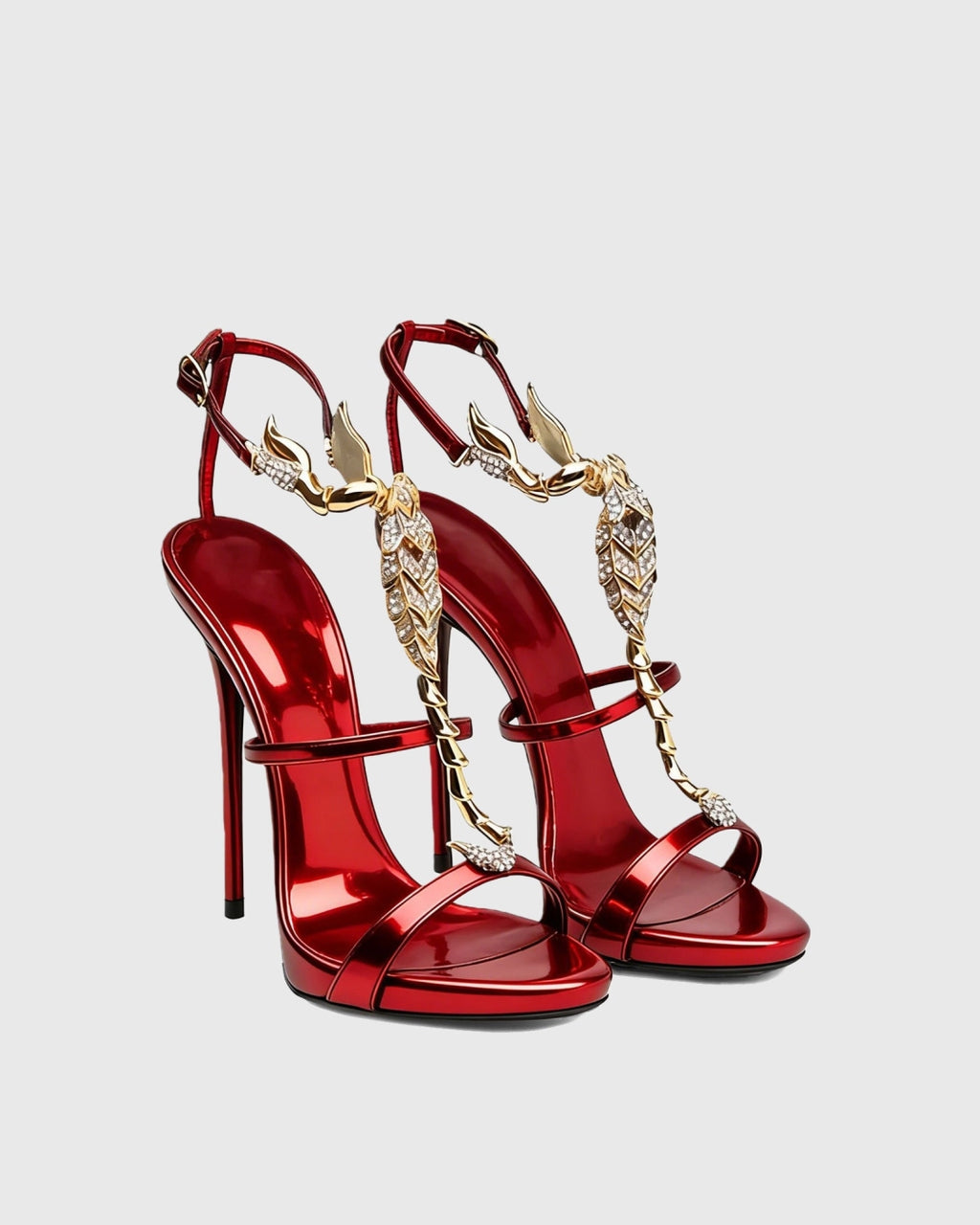 Pia Rhinestone Özel Taşlı Askılı Sandalet