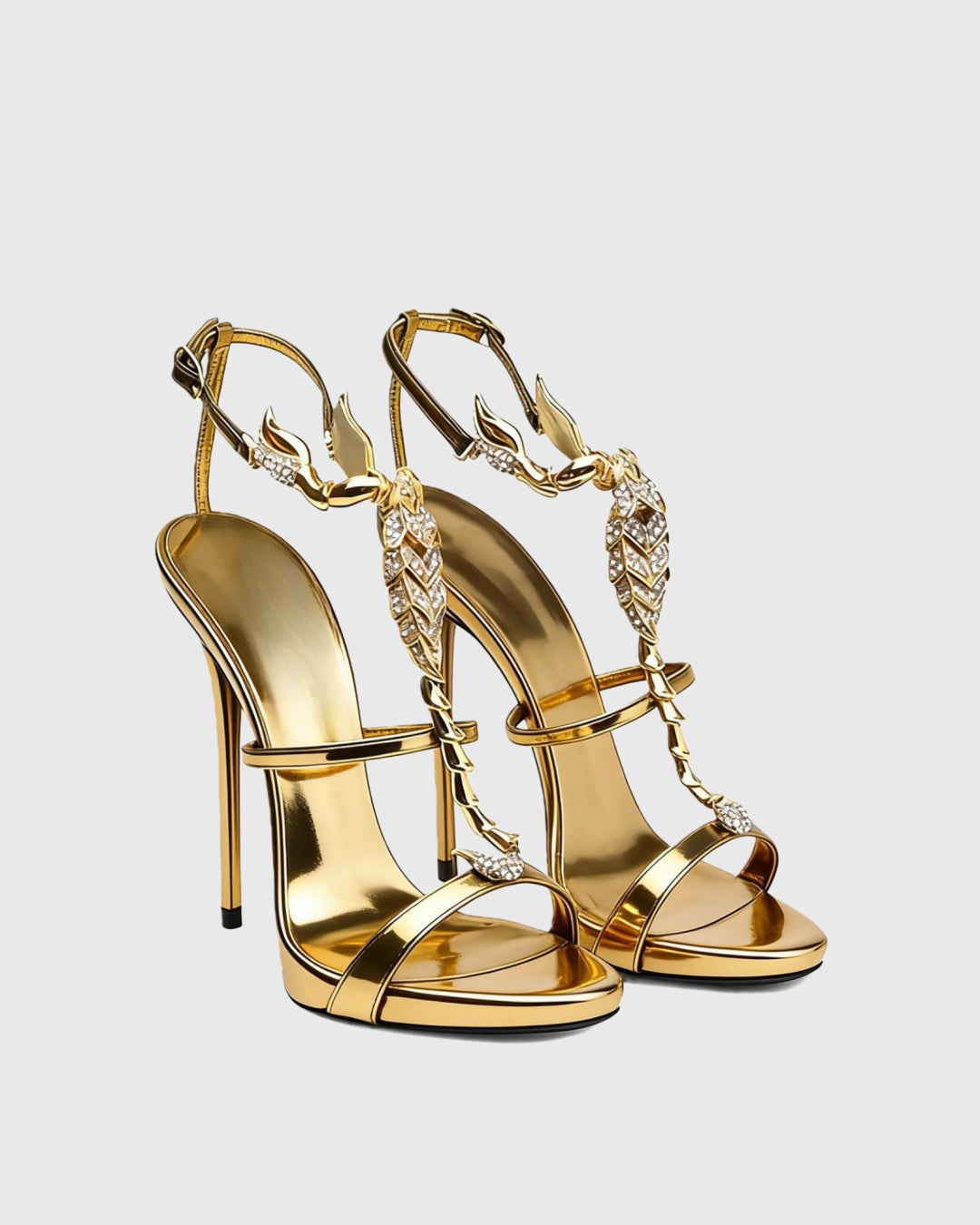 Pia Rhinestone Özel Taşlı Askılı Sandalet